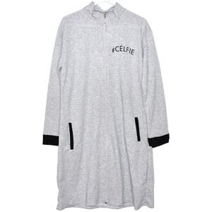 #celfie Grey Long Sweatshirt Dress Size Large